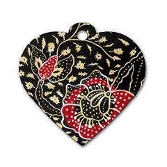 Art Batik Pattern Dog Tag Heart (one Side) by BangZart