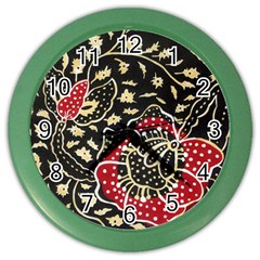 Art Batik Pattern Color Wall Clocks by BangZart