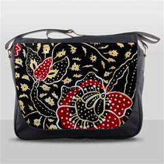 Art Batik Pattern Messenger Bags by BangZart