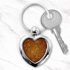 Batik Art Pattern Key Chains (heart)  by BangZart