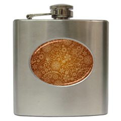 Batik Art Pattern Hip Flask (6 Oz) by BangZart