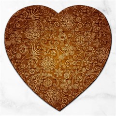 Batik Art Pattern Jigsaw Puzzle (heart) by BangZart