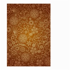 Batik Art Pattern Small Garden Flag (two Sides) by BangZart