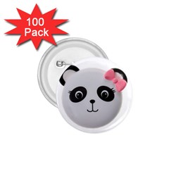 Pretty Cute Panda 1 75  Buttons (100 Pack)  by BangZart