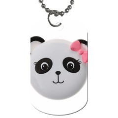 Pretty Cute Panda Dog Tag (one Side) by BangZart