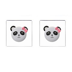 Pretty Cute Panda Cufflinks (square) by BangZart