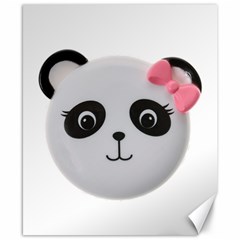 Pretty Cute Panda Canvas 8  X 10  by BangZart