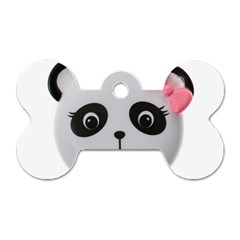 Pretty Cute Panda Dog Tag Bone (one Side) by BangZart