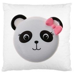 Pretty Cute Panda Large Cushion Case (one Side) by BangZart