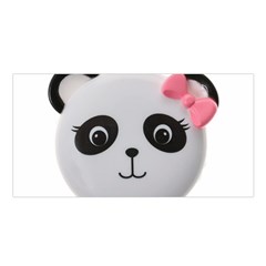 Pretty Cute Panda Satin Shawl by BangZart