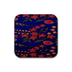 Batik  Fabric Rubber Coaster (square)  by BangZart