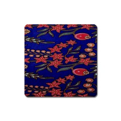 Batik  Fabric Square Magnet by BangZart