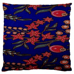 Batik  Fabric Large Cushion Case (two Sides) by BangZart