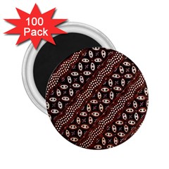 Art Traditional Batik Pattern 2 25  Magnets (100 Pack)  by BangZart