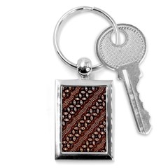 Art Traditional Batik Pattern Key Chains (rectangle)  by BangZart