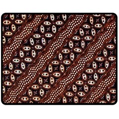 Art Traditional Batik Pattern Fleece Blanket (medium)  by BangZart