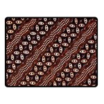 Art Traditional Batik Pattern Double Sided Fleece Blanket (Small)  45 x34  Blanket Back