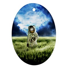 Astronaut Oval Ornament (two Sides) by BangZart