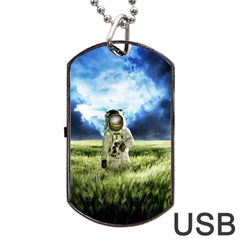 Astronaut Dog Tag Usb Flash (one Side) by BangZart