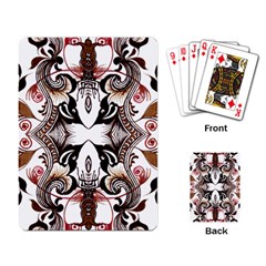 Art Traditional Batik Flower Pattern Playing Card by BangZart