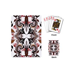 Art Traditional Batik Flower Pattern Playing Cards (mini)  by BangZart