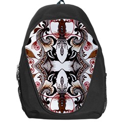 Art Traditional Batik Flower Pattern Backpack Bag by BangZart