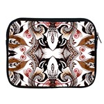 Art Traditional Batik Flower Pattern Apple iPad 2/3/4 Zipper Cases Front