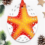 Starfish Oval Filigree Ornament (Two Sides) Front