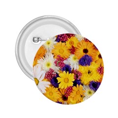 Colorful Flowers Pattern 2 25  Buttons by BangZart