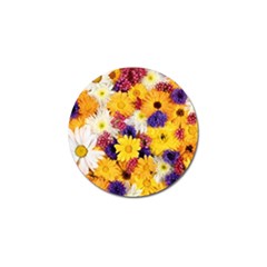 Colorful Flowers Pattern Golf Ball Marker by BangZart