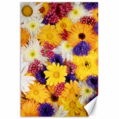 Colorful Flowers Pattern Canvas 20  X 30  