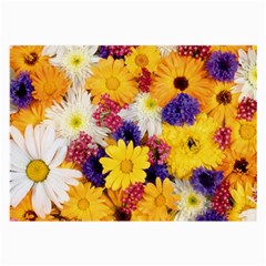 Colorful Flowers Pattern Large Glasses Cloth by BangZart