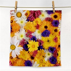 Colorful Flowers Pattern Face Towel by BangZart