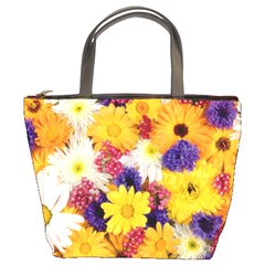 Colorful Flowers Pattern Bucket Bags by BangZart