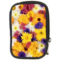 Colorful Flowers Pattern Compact Camera Cases by BangZart