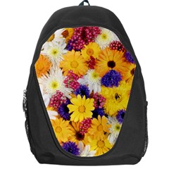 Colorful Flowers Pattern Backpack Bag by BangZart