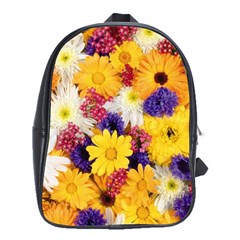 Colorful Flowers Pattern School Bags (xl)  by BangZart