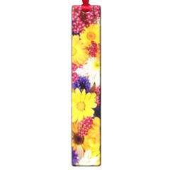 Colorful Flowers Pattern Large Book Marks by BangZart