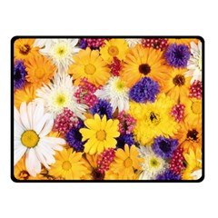 Colorful Flowers Pattern Double Sided Fleece Blanket (small)  by BangZart