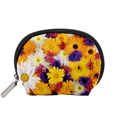 Colorful Flowers Pattern Accessory Pouches (small)  by BangZart