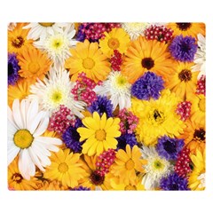 Colorful Flowers Pattern Double Sided Flano Blanket (small)  by BangZart