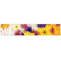 Colorful Flowers Pattern Flano Scarf (large) by BangZart