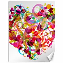 Abstract Colorful Heart Canvas 36  X 48   by BangZart