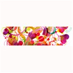 Abstract Colorful Heart Large Bar Mats 32 x8.5  Bar Mat