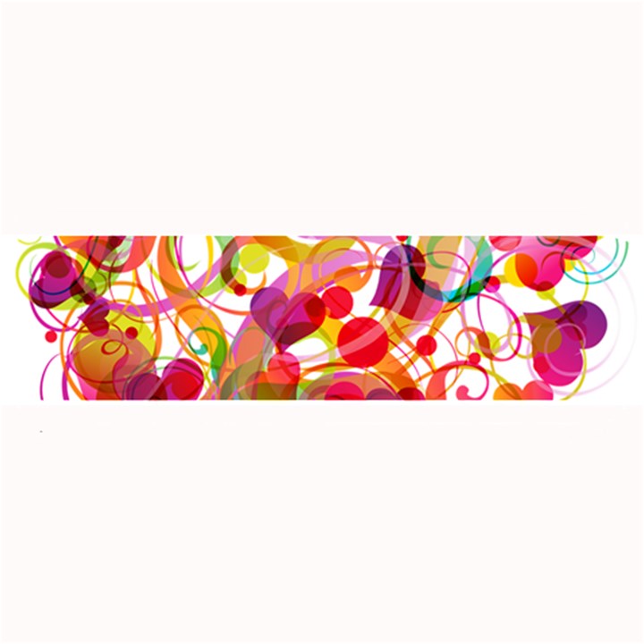 Abstract Colorful Heart Large Bar Mats