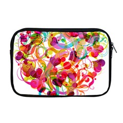 Abstract Colorful Heart Apple Macbook Pro 17  Zipper Case