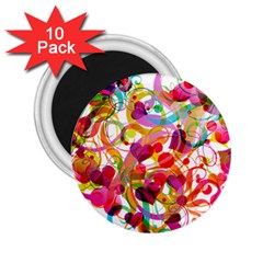 Abstract Colorful Heart 2 25  Magnets (10 Pack)  by BangZart