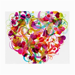 Abstract Colorful Heart Small Glasses Cloth (2-side) by BangZart