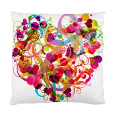 Abstract Colorful Heart Standard Cushion Case (one Side) by BangZart