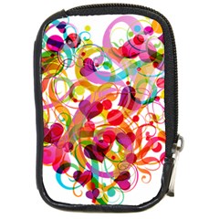 Abstract Colorful Heart Compact Camera Cases by BangZart